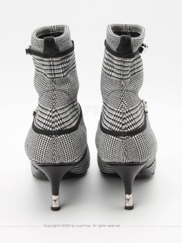 Houndstooth knitted women s ankle boots 11186hva - GIUSEPPE ZANOTTI - BALAAN 5