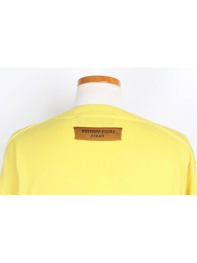 LV emboss knit yellow XL - LOUIS VUITTON - BALAAN 6