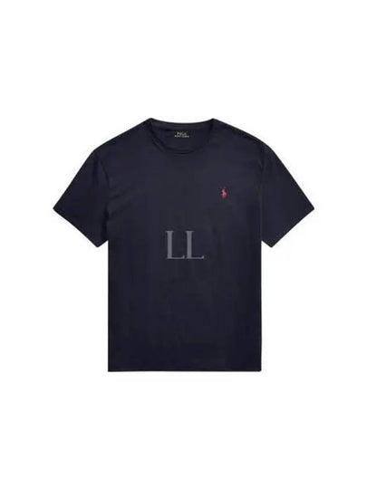 Men's Embroidery Logo Pony Classic Fit Short Sleeve T-Shirt Navy - POLO RALPH LAUREN - BALAAN 2