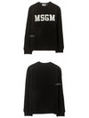 19FW 2742MDM163 195799 99 Logo Printing Sweatshirt Black White Women’s Sweatshirt TJ - MSGM - BALAAN 5