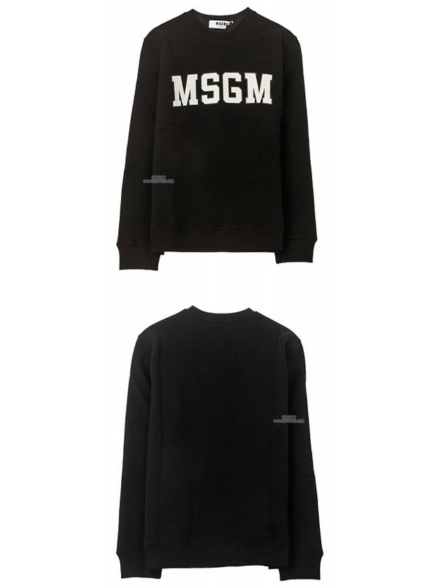 19FW 2742MDM163 195799 99 Logo Printing Sweatshirt Black White Women’s Sweatshirt TJ - MSGM - BALAAN 5