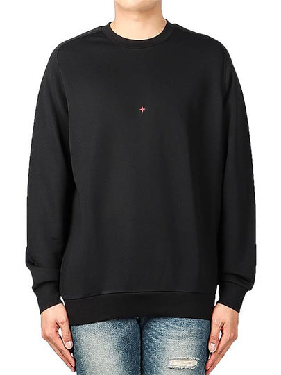 Marina Logo Patch Sweatshirt Black - STONE ISLAND - BALAAN 2