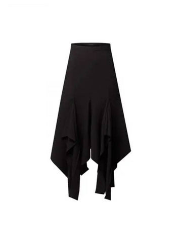 Wool Crepe Petal Hem Skirt 1AGESV - LOUIS VUITTON - BALAAN 1