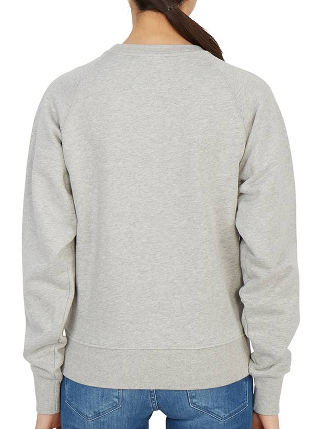 Tricolor Fox Patch Adjusted Sweatshirt Gray - MAISON KITSUNE - BALAAN 5