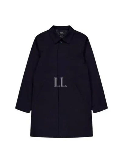 Ville Cotton Gavardin Single Coat Navy - A.P.C. - BALAAN 2