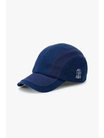 Men s Logo Embroidered Canvas Baseball Cap Navy - BRUNELLO CUCINELLI - BALAAN 1