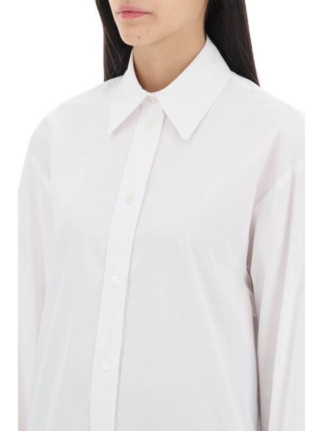 Cylvany Maxi Long Sleeve Shirt White - ISABEL MARANT - BALAAN 5