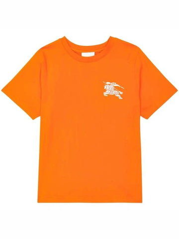 Kids Knight Logo Short Sleeve T Shirt Orange 8069207 Outlet Italy - BURBERRY - BALAAN 1