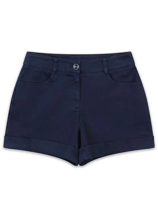 Golfwear Women's Stretch Cotton Shorts Navy - ONOFF - BALAAN 2