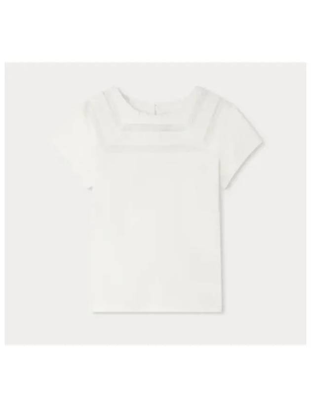 Bonpoint Fina Lace T Shirt Milk White S04GTSK00006 002 - ETC - BALAAN 1