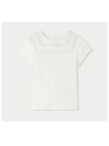 Bonpoint Fina Lace T Shirt Milk White S04GTSK00006 002 - ETC - BALAAN 1