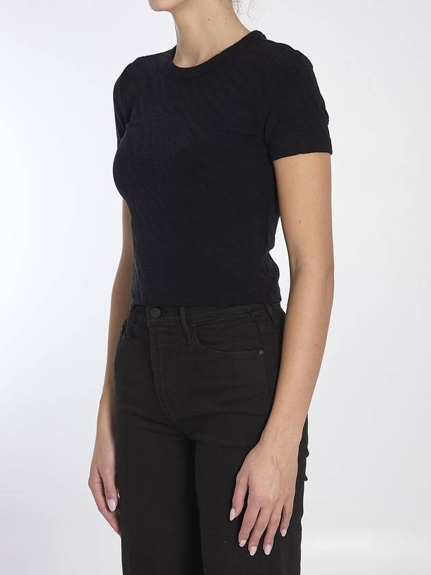 TB long sleeve t-shirt 4CC1241426 001 BLACK - ALEXANDER WANG - BALAAN 3