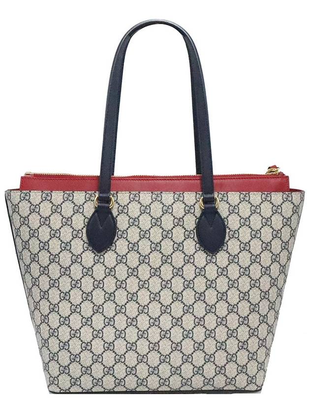 Women s Gucci 415721 GG Supreme Canvas Red Leather Gold Plated Shopper Shoulder Bag gt Gangbuk used luxury goods - GUCCI - BALAAN 4