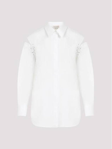 Blouse Shirt 790908 QAAAD 9000 OPTICAL WHITE - ALEXANDER MCQUEEN - BALAAN 1