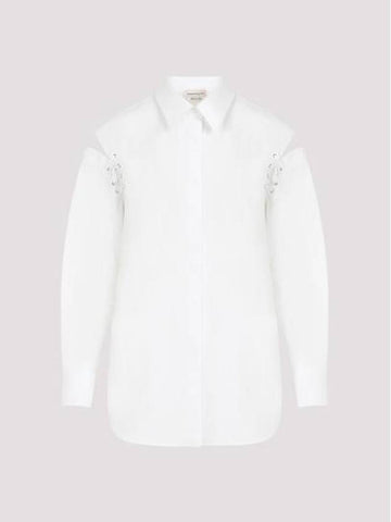 Blouse Shirt 790908 QAAAD 9000 OPTICAL WHITE - ALEXANDER MCQUEEN - BALAAN 1