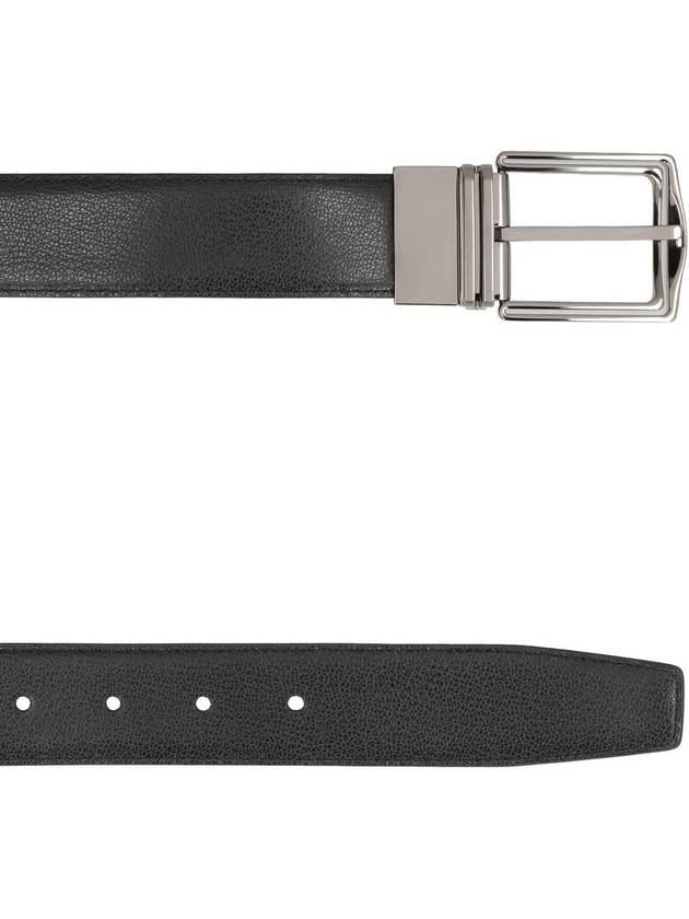 Zegna Reversible Leather Belt - ERMENEGILDO ZEGNA - BALAAN 3