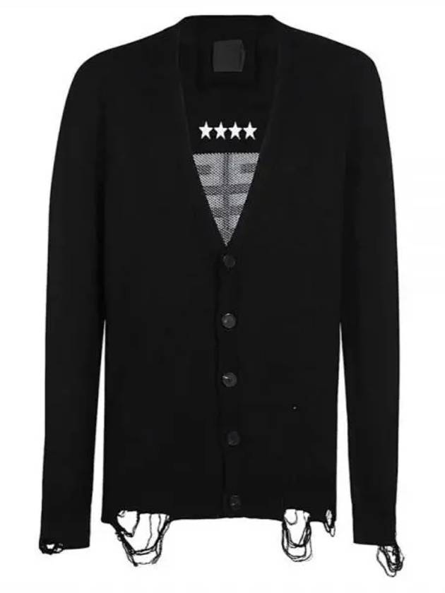 Back Logo Cardigan Black - GIVENCHY - BALAAN 2