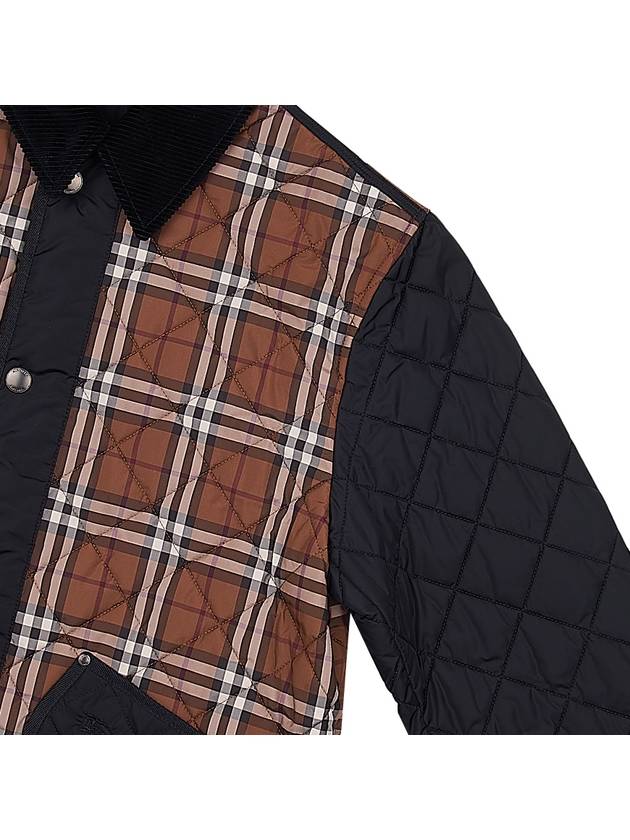 Vintage Check Quilted Jacket Brown - BURBERRY - BALAAN 5