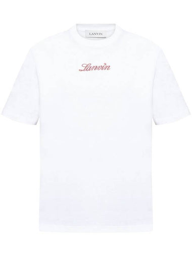 Lanvin Bouclette Script Logo T-Shirt Clothing - LANVIN - BALAAN 1