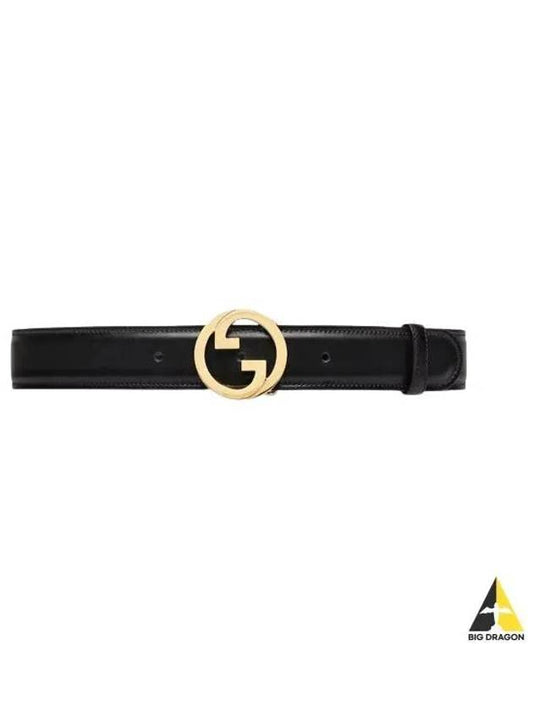 Blondie Leather Belt Black - GUCCI - BALAAN 2