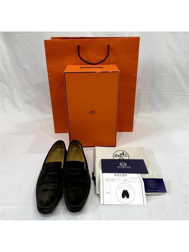 40 Hermes Men s H Logo Suede Moccasin Loafer - HERMES - BALAAN 3