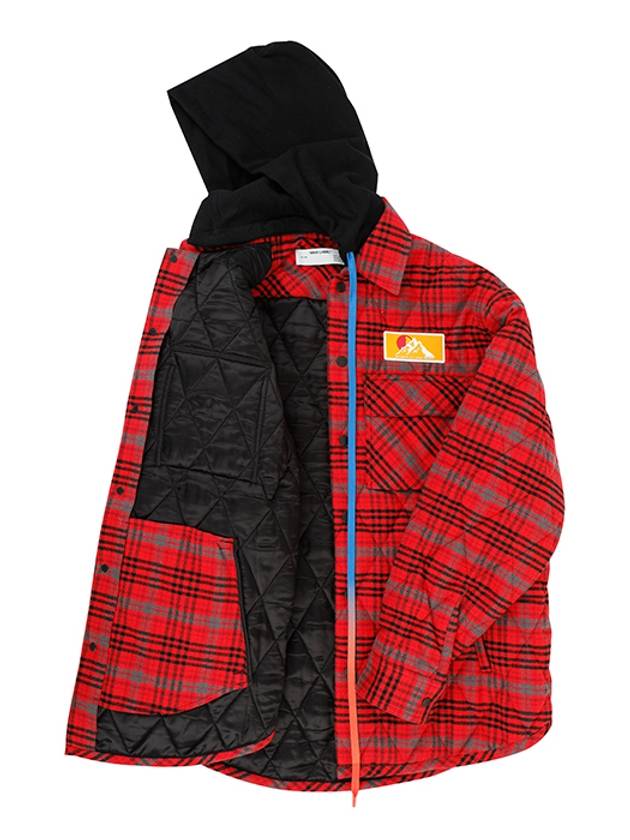 flannel overshirt jacket red - OFF WHITE - BALAAN 5