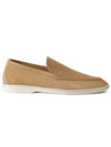 Loafer Suede Moccasin Classic Camel Brown - LORO PIANA - BALAAN 4