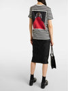 Rosso Striped Cotton Short Sleeve T-Shirt - MAX MARA - BALAAN 3