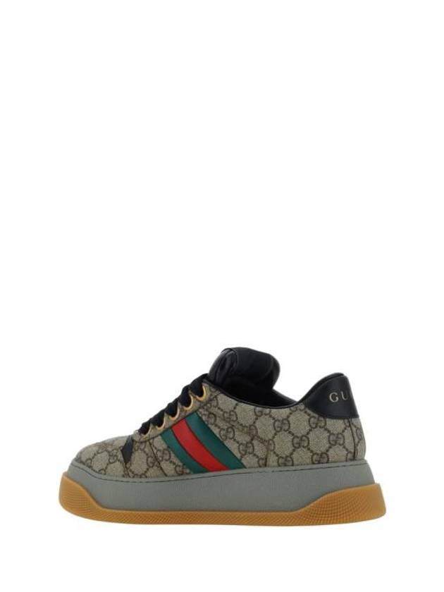 GG Screener Logo Jacquard Low Top Sneakers Beige - GUCCI - BALAAN 4