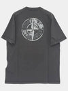 Center Logo Circular Print Short Sleeve Men s T Shirt K1S152100020 S0080 V0065 - STONE ISLAND - BALAAN 3