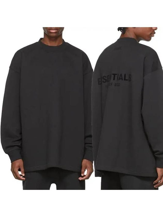 Logo Print Sweatshirt Black - FEAR OF GOD ESSENTIALS - BALAAN 2