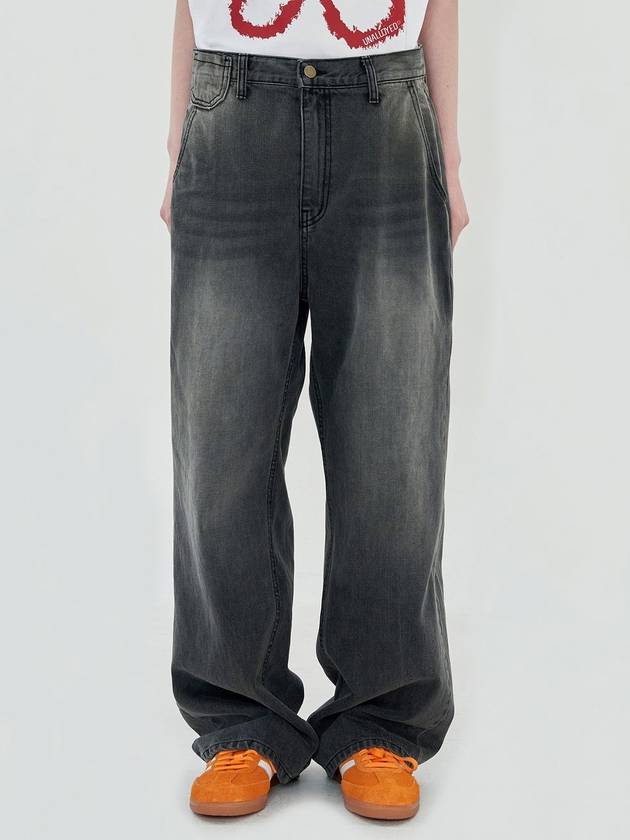 flower denim pants gray - UNALLOYED - BALAAN 2