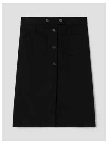 Women s Double Pocket Pockets Crepe Skirt Black Domestic Product GM0023110157912 - COURREGES - BALAAN 1