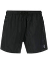 cross swim shorts black - MARCELO BURLON - BALAAN.