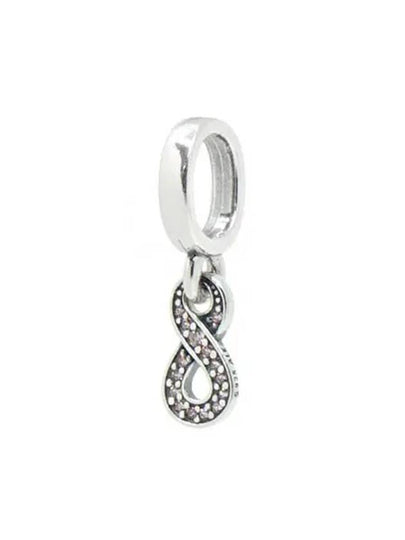 Sparkling Infinity Dangle Bracelet Charm Silver Pink - PANDORA - BALAAN 2