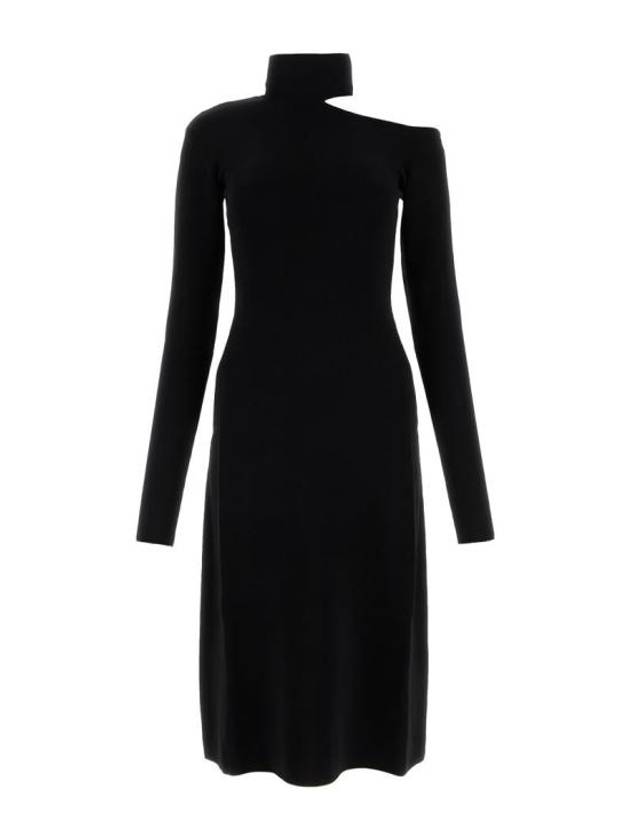 Salvatore midi dress 112472769914 NERO BLACK - SALVATORE FERRAGAMO - BALAAN 1