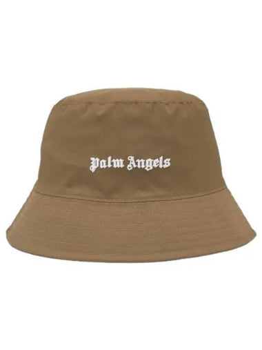 logo bucket hat brown - PALM ANGELS - BALAAN 1