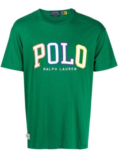 Embroidered Logo Short Sleeve T-Shirt Green - POLO RALPH LAUREN - BALAAN 1