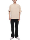 Bold Fox Head Patch Oversized Short Sleeve T-Shirt Beige - MAISON KITSUNE - BALAAN 4