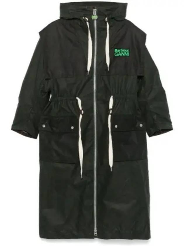 Ganni Oily Parka Green - BARBOUR - BALAAN 2