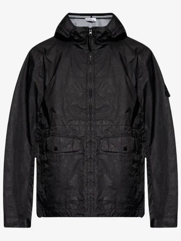 Membrana 3L TC Hooded Jacket Black - STONE ISLAND - BALAAN 2