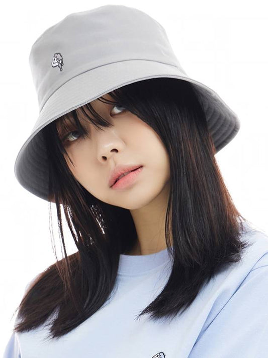 Unisex Marshmallow Bucket Hat Gray - LMN3011 - BALAAN 2