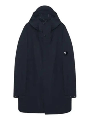 Shell R Lens Wappen Hood Parka Navy - CP COMPANY - BALAAN 1