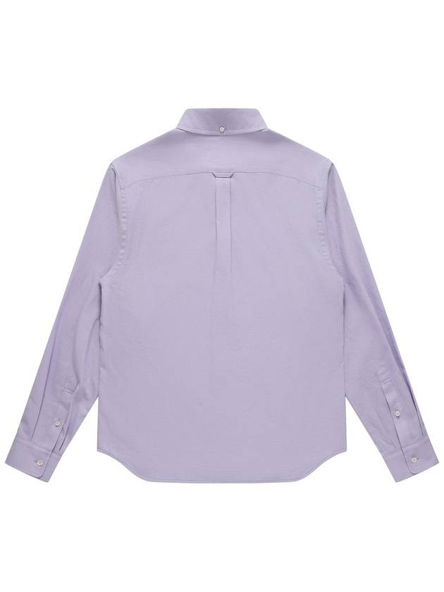 Men's Oxford Button Down Shirt Light Violet SW23ESH01LV - SOLEW - BALAAN 3