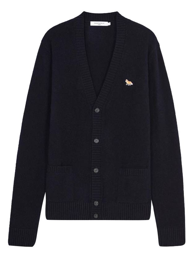 Baby Fox Patch Cosy Cardigan Navy - MAISON KITSUNE - BALAAN 1