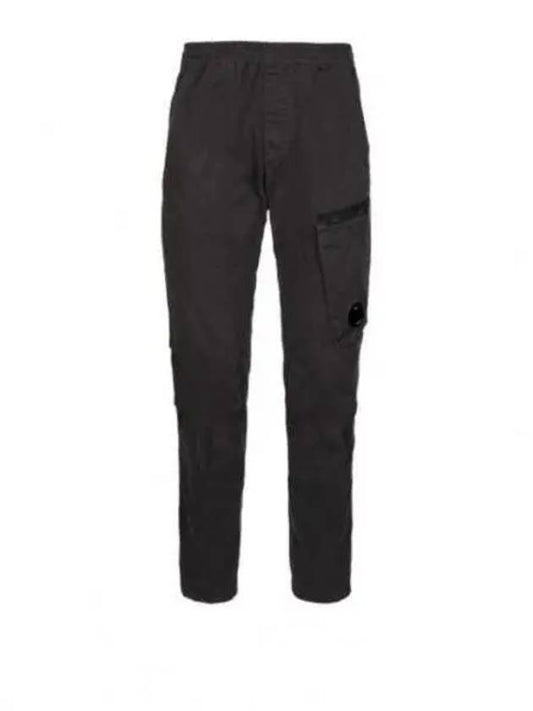 Lens Wappen Stretch Band Straight Pants Grey - CP COMPANY - BALAAN 2