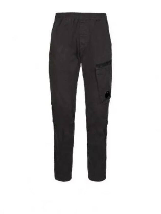 Lens Wappen Stretch Band Straight Pants Gray - CP COMPANY - BALAAN 2