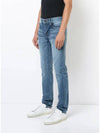 Men's University Patch Washing Jeans Blue - SAINT LAURENT - BALAAN 3