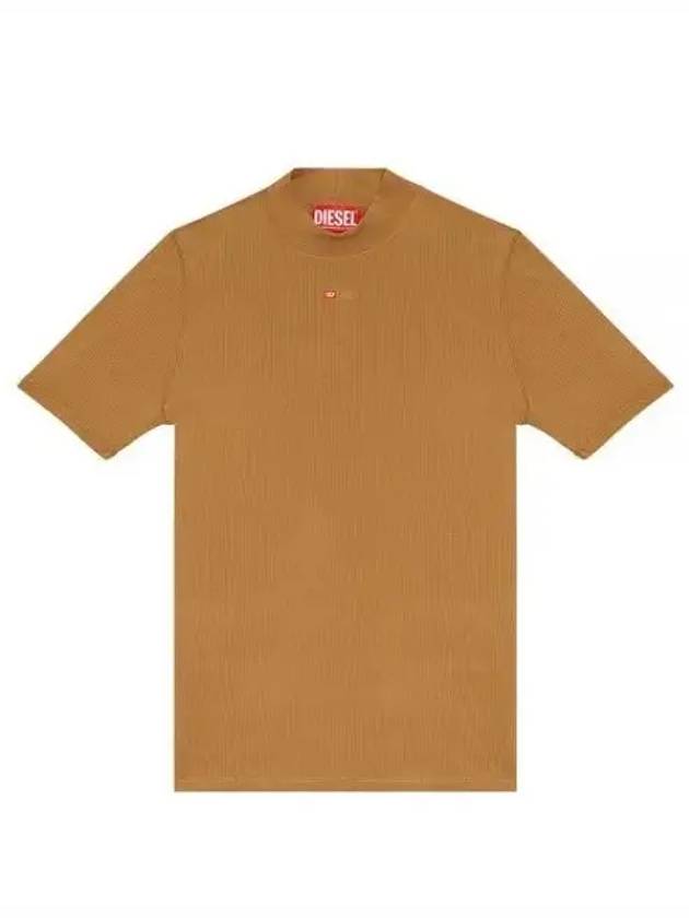 T Mokky Microdiv Logo Short Sleeve T-Shirt Camel - DIESEL - BALAAN 2