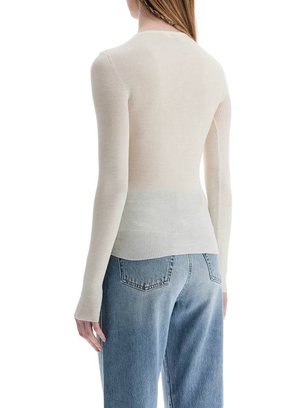 glaze color wool top with v-neck - KATE - BALAAN 3